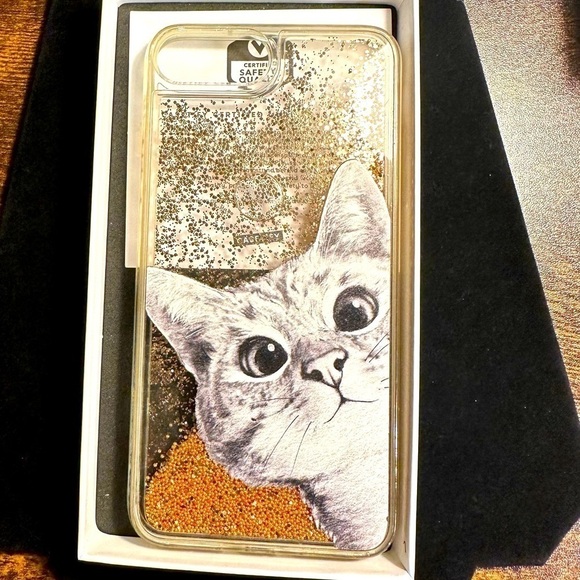 Castify IPhone 8 Plus Cat Phone Case Protector Clear Gold - Picture 8 of 9